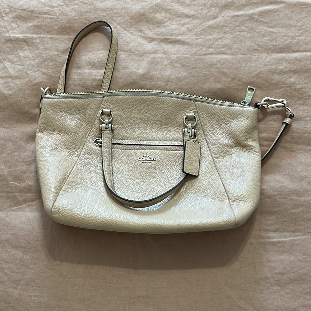 Coach Leather Tan Handbag Satchel